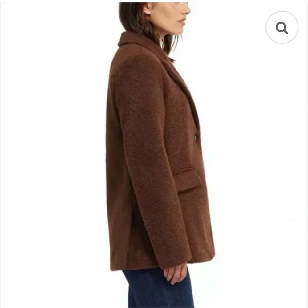 Anthropology Boucle Chocolate winter Blazer size small, medium, XL $200 - Picture 4 of 14
